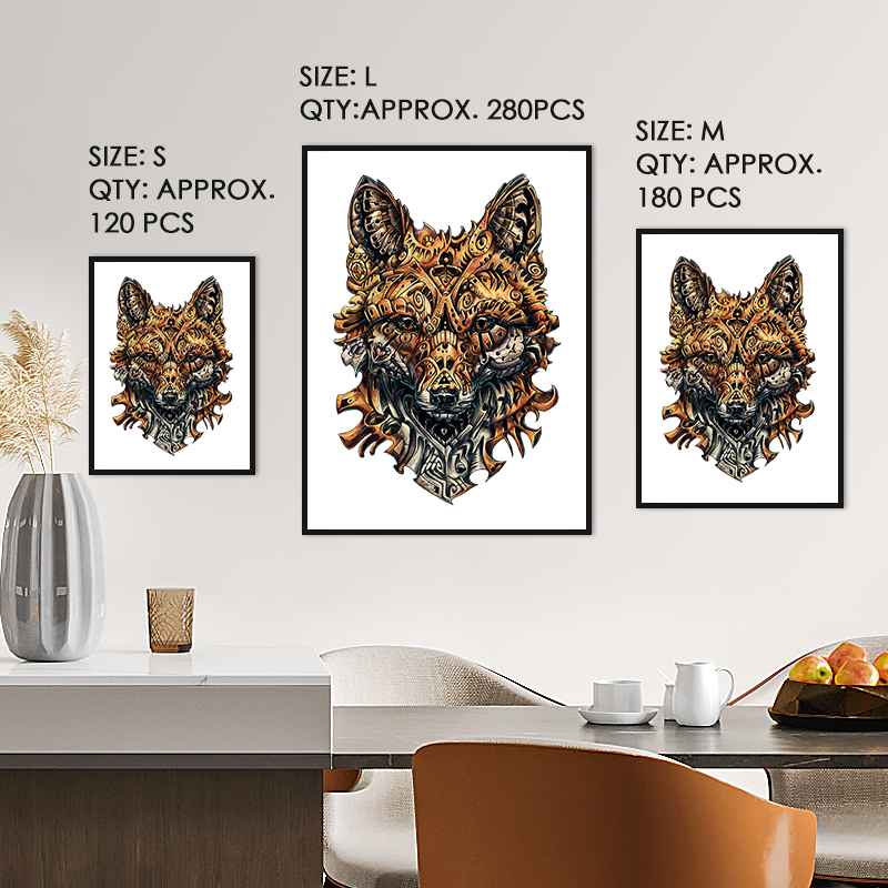 Fox Mask Wooden Jigsaw Puzzle - aimpuzzle