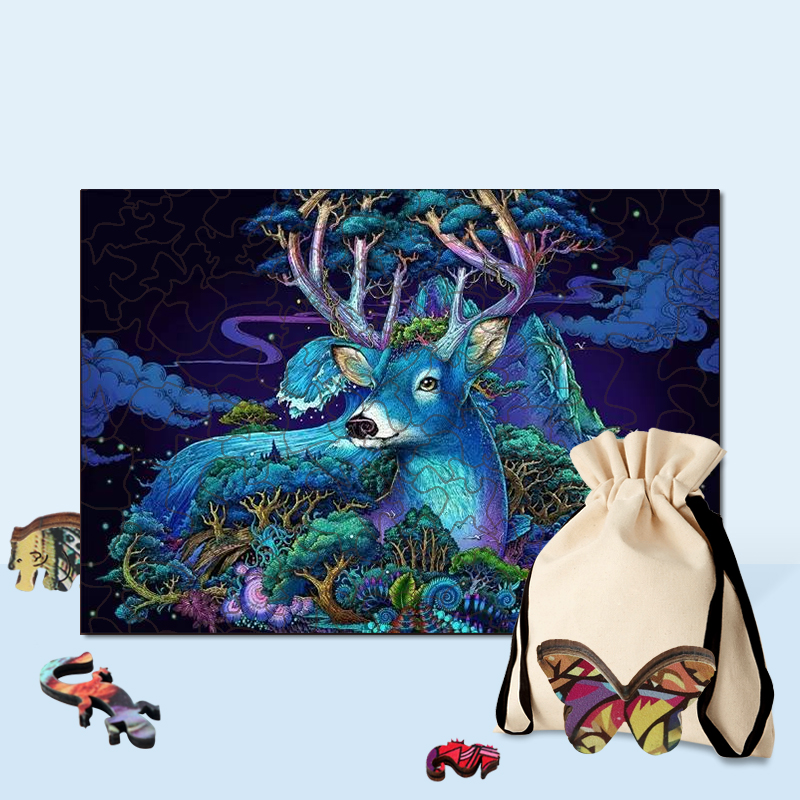 Forest Deer Wooden Jigsaw Puzzle - aimpuzzle