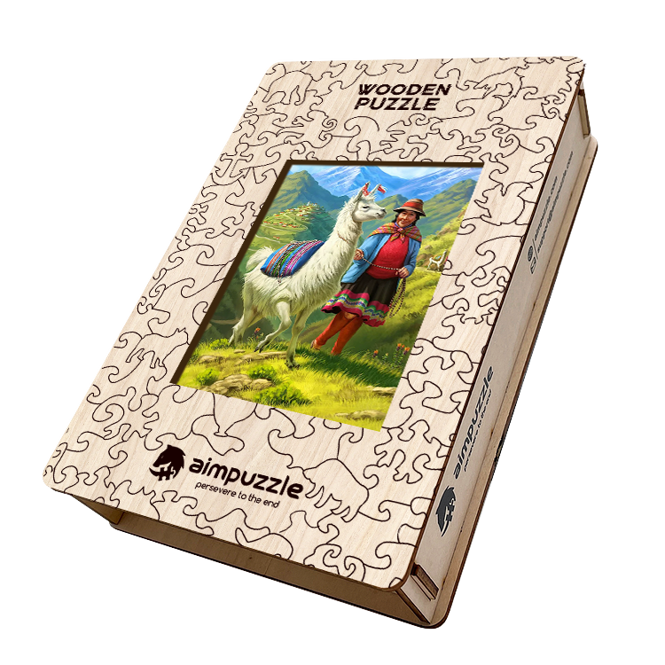 Alpaca Wooden Jigsaw Puzzle - aimpuzzle