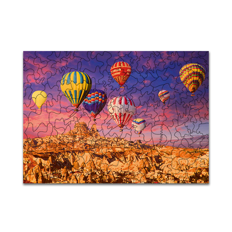 Hot air balloon Wooden Jigsaw Puzzle - aimpuzzle