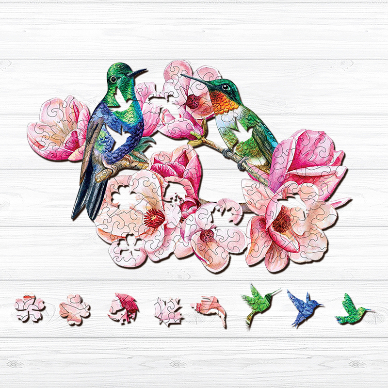 Hummingbird Wooden Jigsaw Puzzle - aimpuzzle