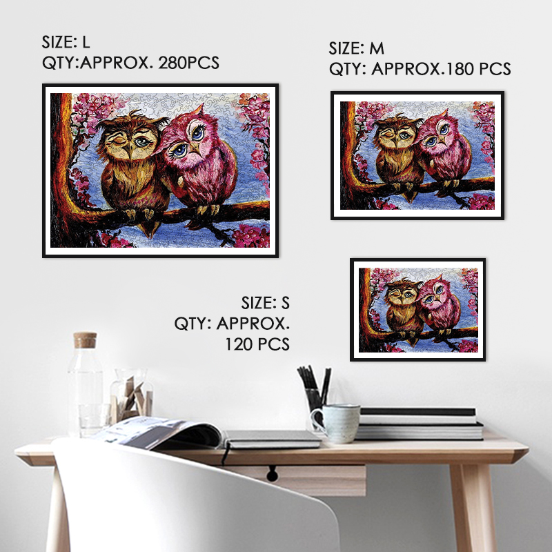 The Owl Family Wooden Jigsaw Puzzle - aimpuzzle
