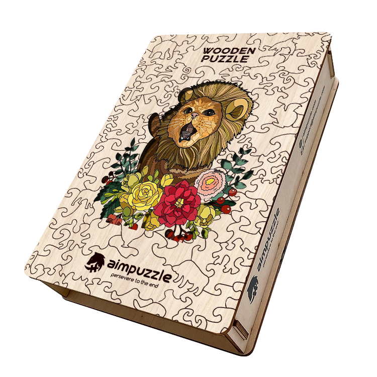 Lion Wooden Jigsaw Puzzle - aimpuzzle
