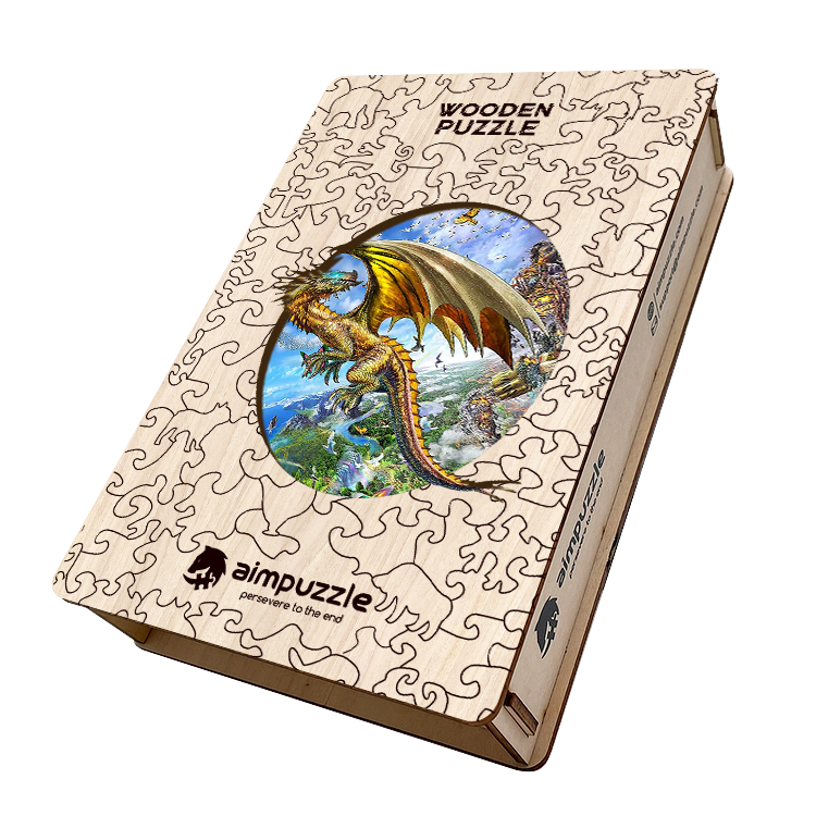 Flying Dragon Wooden Jigsaw Puzzle - aimpuzzle
