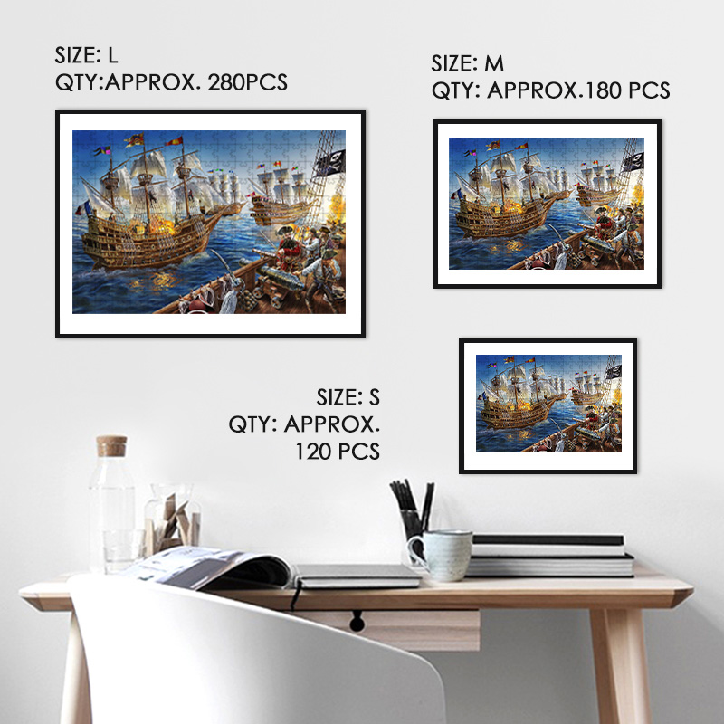 Battle Ship Wooden Jigsaw Puzzle - aimpuzzle