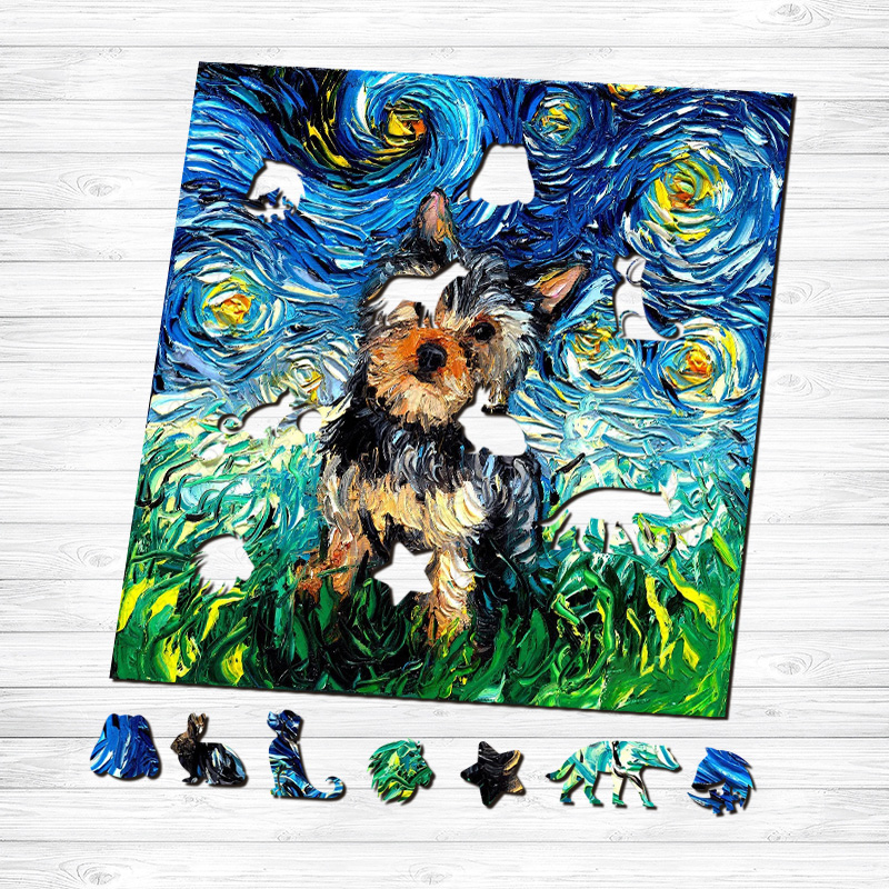 Standard Schnauzer Dog Wooden Jigsaw Puzzle - aimpuzzle