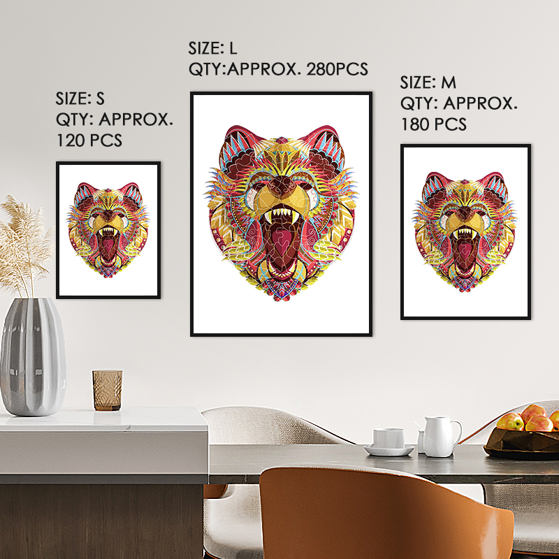 Lion Wooden Jigsaw Puzzle - aimpuzzle