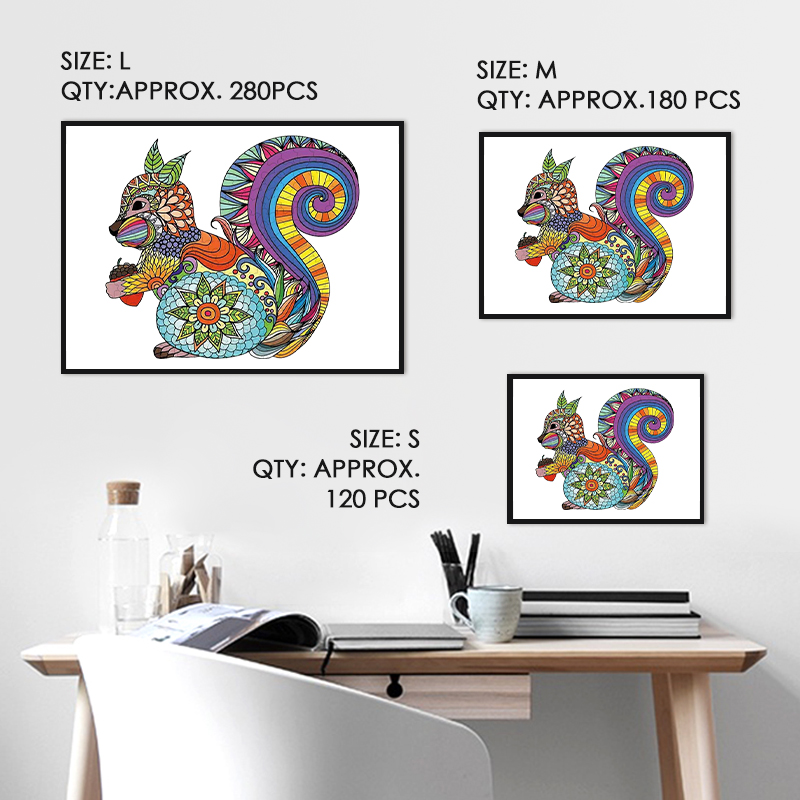 Cute Squirrel Wooden Jigsaw Puzzle - aimpuzzle