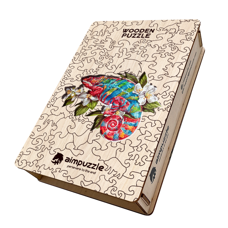Chameleon Wooden Jigsaw Puzzle - aimpuzzle