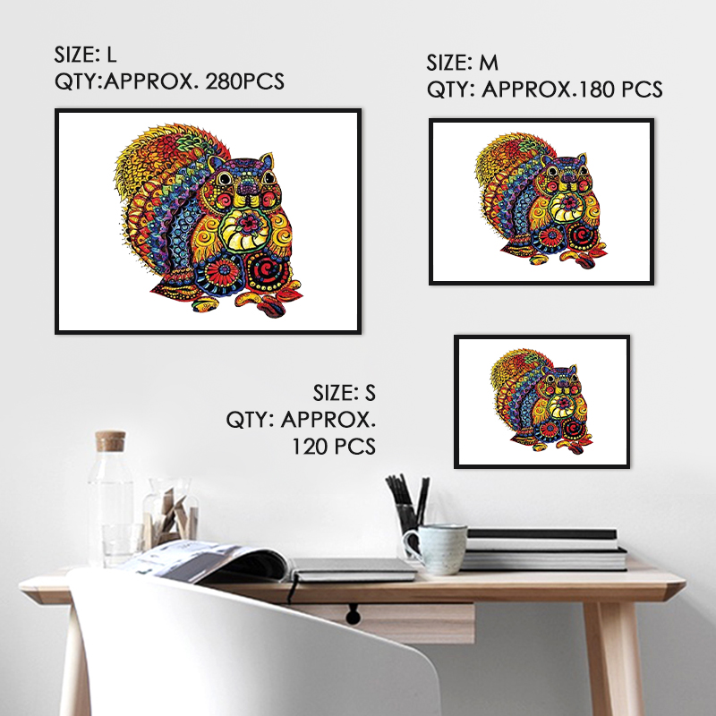 Squirrel Wooden Jigsaw Puzzle - aimpuzzle