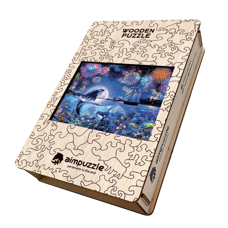 Dolphin Wooden Jigsaw Puzzle - aimpuzzle