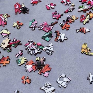 Foxes in Love Wooden Jigsaw Puzzle - aimpuzzle