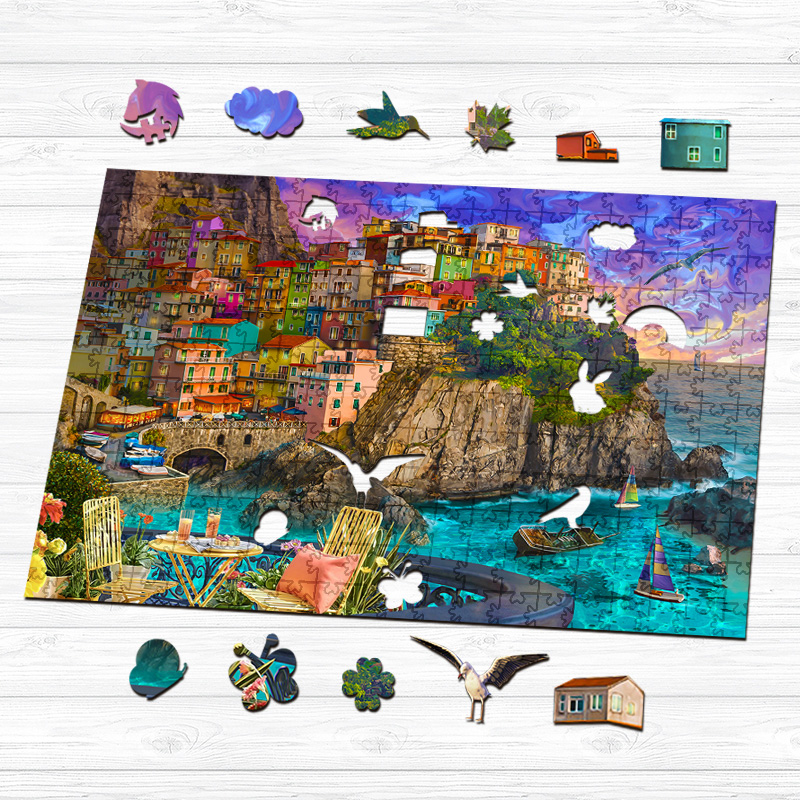 Cinque Terre Wooden Jigsaw Puzzle - aimpuzzle