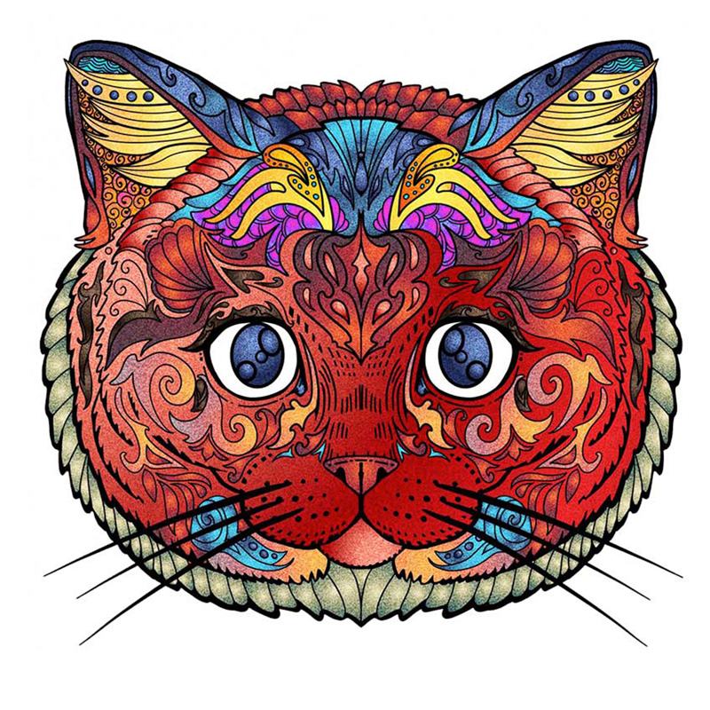 Cat avatar Wooden Jigsaw Puzzle - aimpuzzle