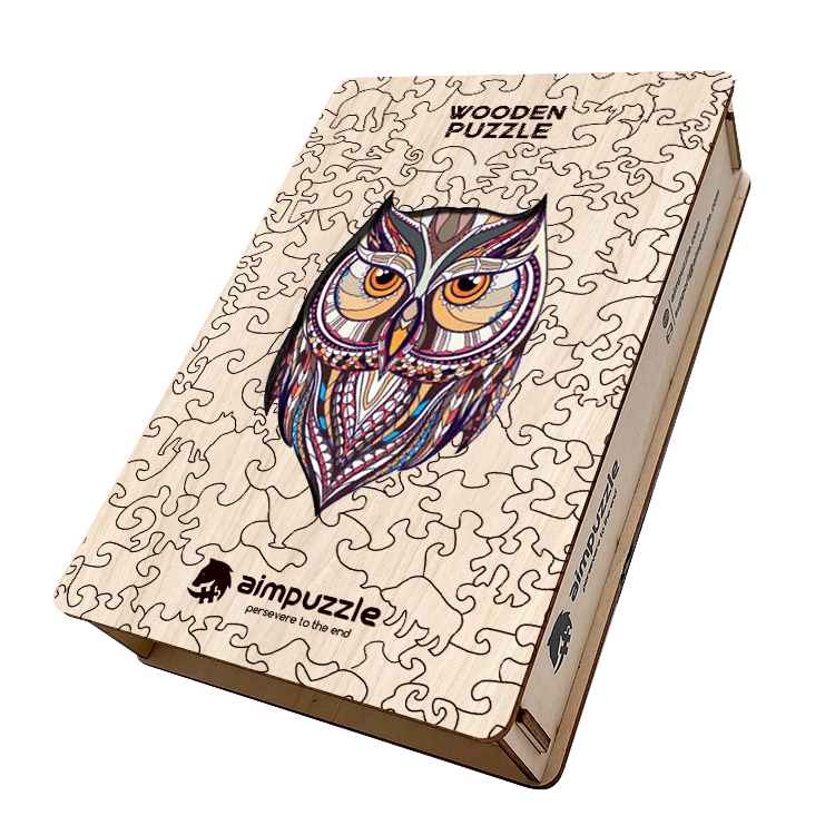 Cute Owl Wooden Jigsaw Puzzle - aimpuzzle