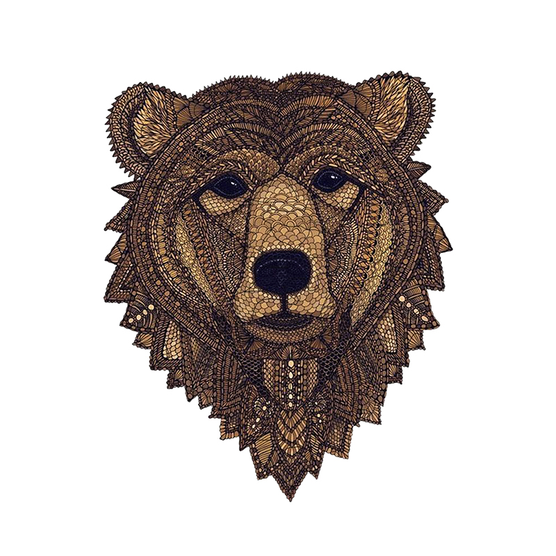 Bear Head Wooden Jigsaw Puzzle - aimpuzzle