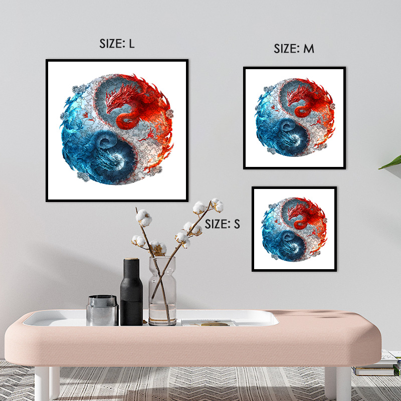 Protector of Water And Fire Dragon Wooden Jigsaw Puzzle - aimpuzzle