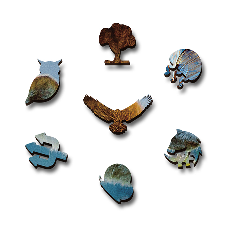 Fox Disc Wooden Jigsaw Puzzle - aimpuzzle