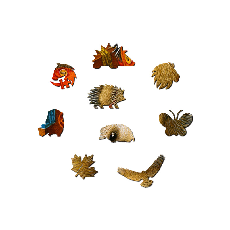 Cute Hedgehog Wooden Jigsaw Puzzle - aimpuzzle