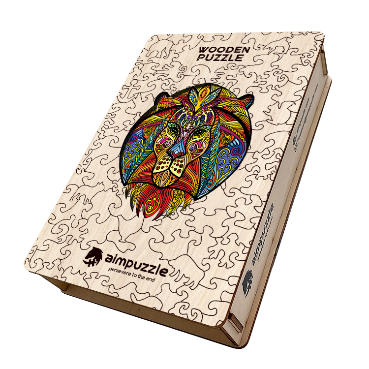 Lion Wooden Jigsaw Puzzle - aimpuzzle