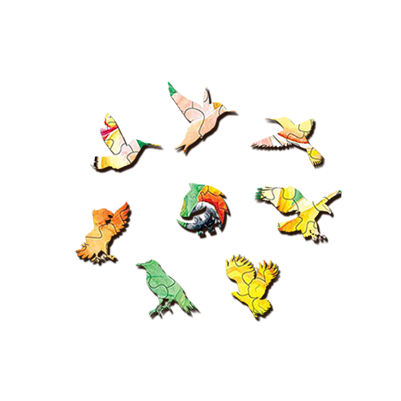 Yellow Couple Parrots Parrot Wooden Jigsaw Puzzle - aimpuzzle