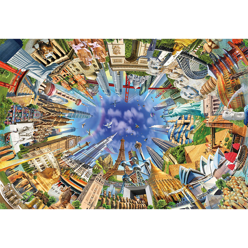 Around the World Wooden Jigsaw Puzzle - aimpuzzle