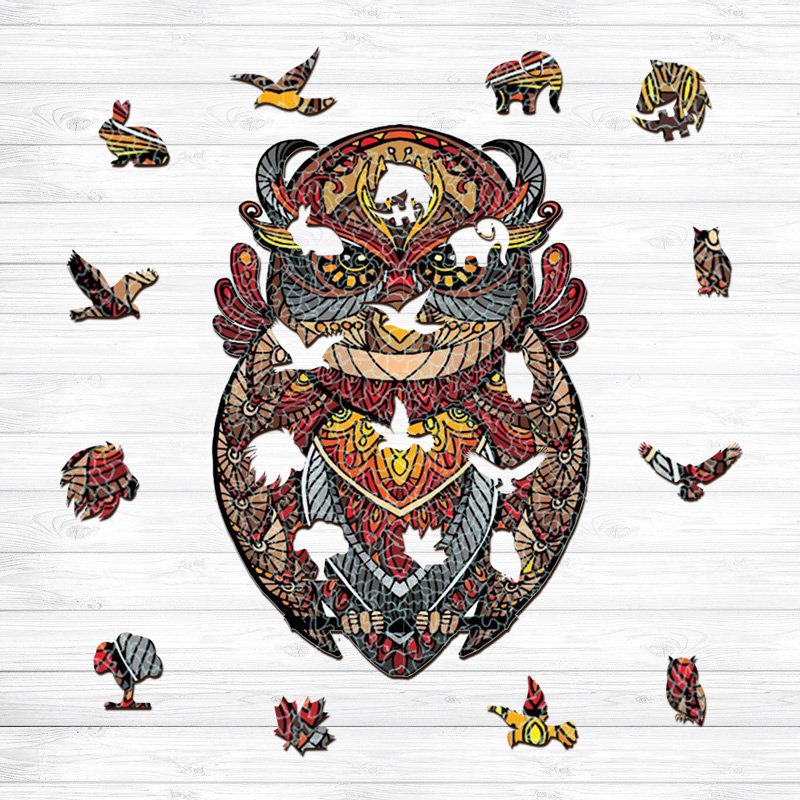 Owl Wooden Jigsaw Puzzle - aimpuzzle