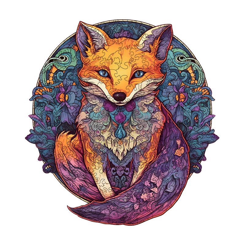 Fox Wooden Jigsaw Puzzle - aimpuzzle
