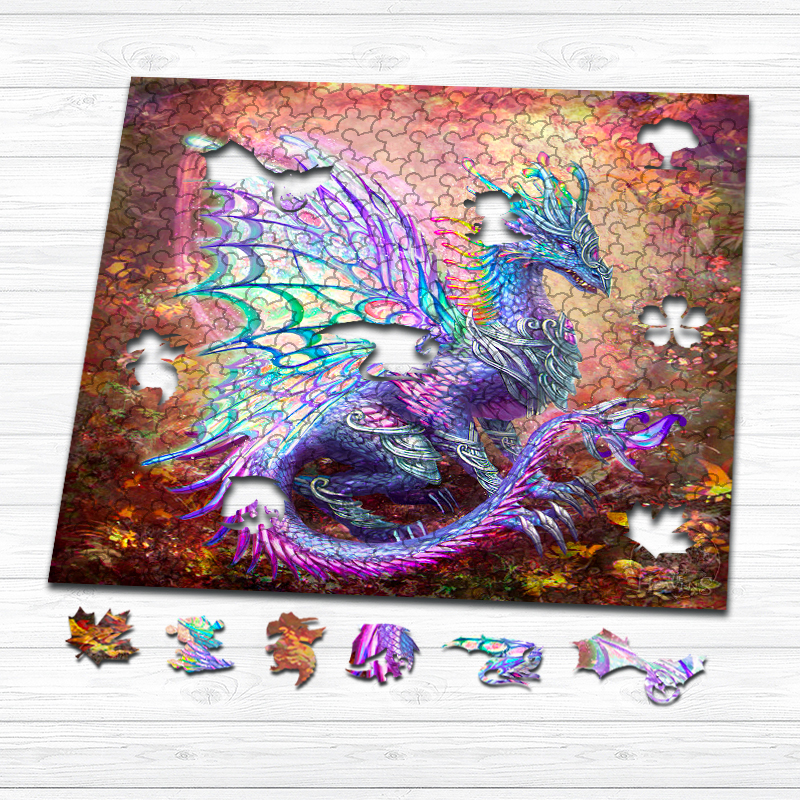 Flying Dragon Wooden Jigsaw Puzzle - aimpuzzle