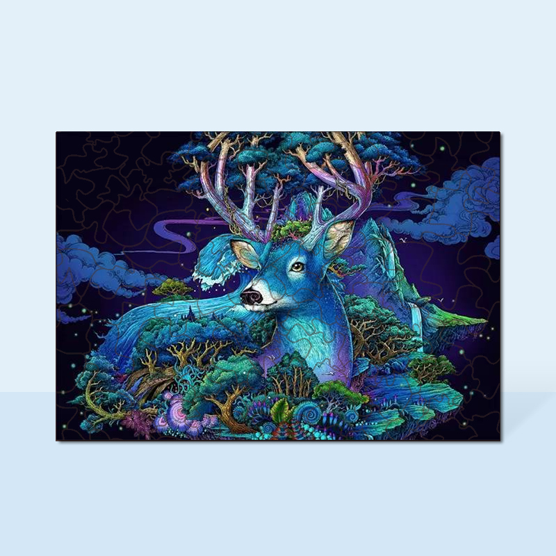 Forest Deer Wooden Jigsaw Puzzle - aimpuzzle