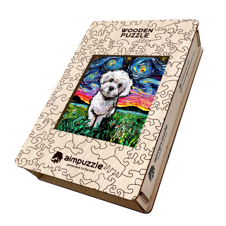 Shih Tzu Poodle Wooden Jigsaw Puzzle - aimpuzzle