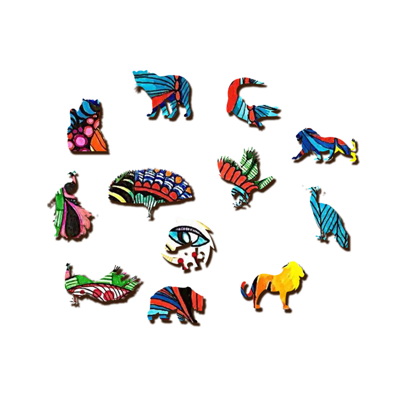 Peacock Art Wooden Jigsaw Puzzle - aimpuzzle