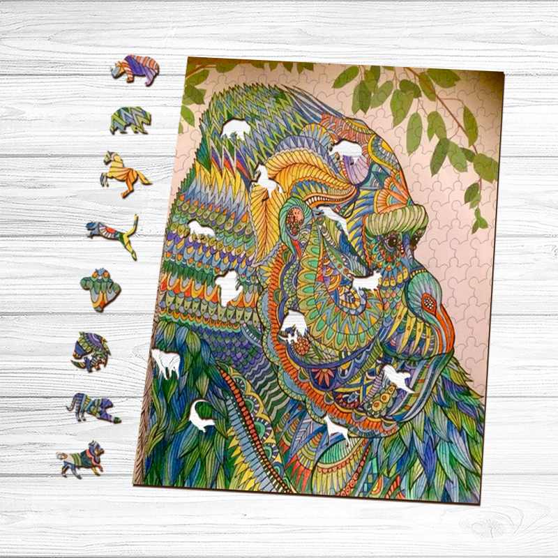 Gorilla Wooden Jigsaw Puzzle - aimpuzzle