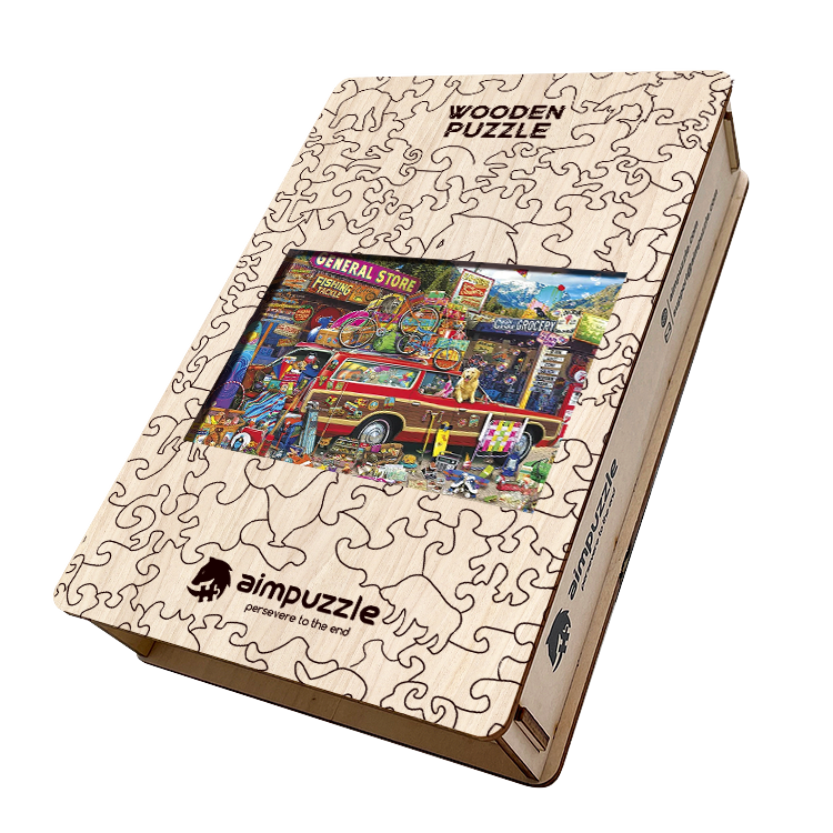 Summer Trip Car Wooden Jigsaw Puzzle - aimpuzzle