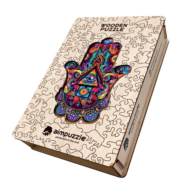 Hamsa Hand Wooden Jigsaw Puzzle - aimpuzzle