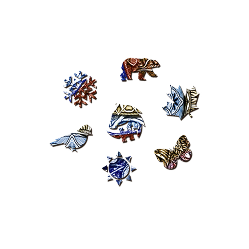 Yin Yang Tai Chi Mandala Wooden Jigsaw Puzzle - aimpuzzle