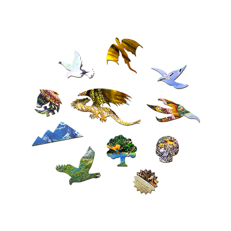 Flying Dragon Wooden Jigsaw Puzzle - aimpuzzle