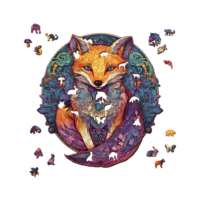 Fox Wooden Jigsaw Puzzle - aimpuzzle