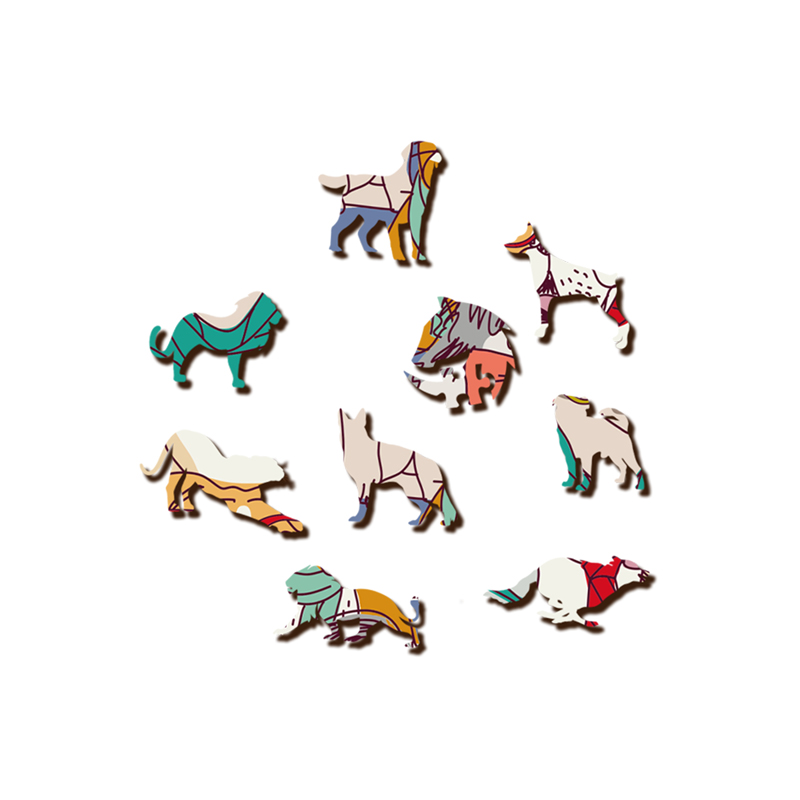 Mr. Dogs Wooden Jigsaw Puzzle - aimpuzzle