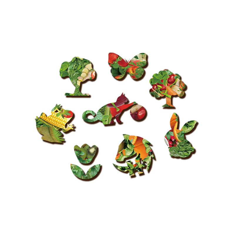 Vegetables and Fruits Wooden Jigsaw Puzzle - aimpuzzle