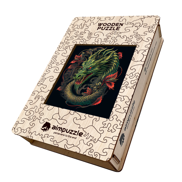 Oriental Dragon Wooden Jigsaw Puzzle - aimpuzzle