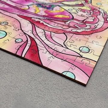 Tea Cup and Flowers Wooden Jigsaw Puzzle - aimpuzzle