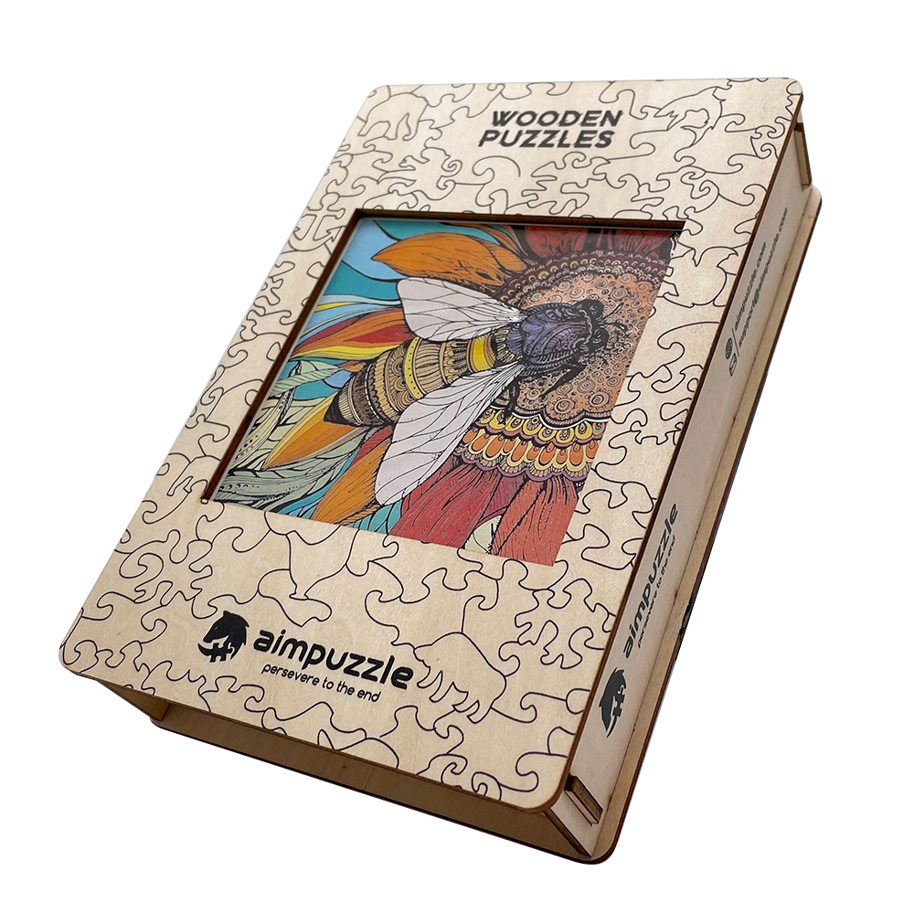 Bee Wooden Jigsaw Puzzle - aimpuzzle