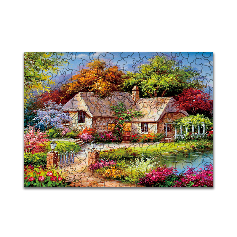 Country House Wooden Jigsaw Puzzle - aimpuzzle