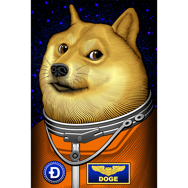 Shiba Inu Astronaut Dog Wooden Jigsaw Puzzle - aimpuzzle