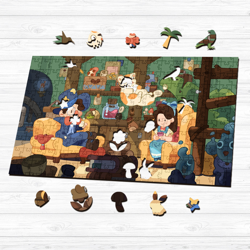 Tea Time Wooden Jigsaw Puzzle - aimpuzzle