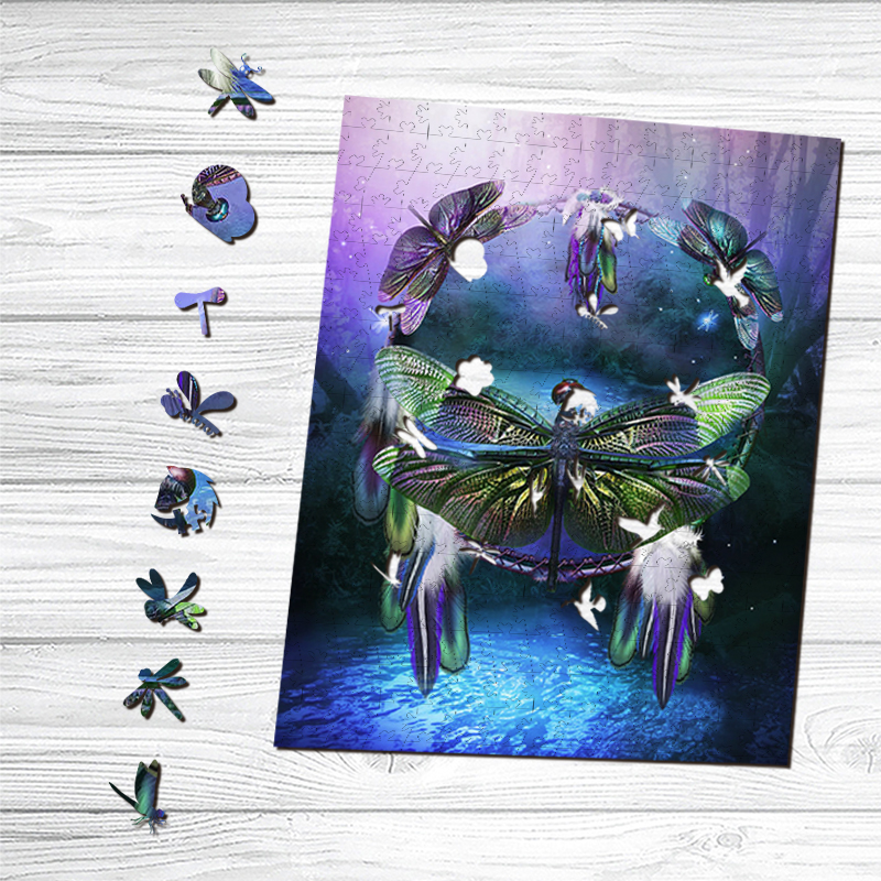 Dragonfly Wooden Jigsaw Puzzle - aimpuzzle