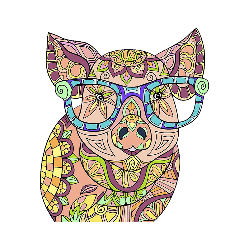 Fashion Pig Wooden Jigsaw Puzzle - aimpuzzle