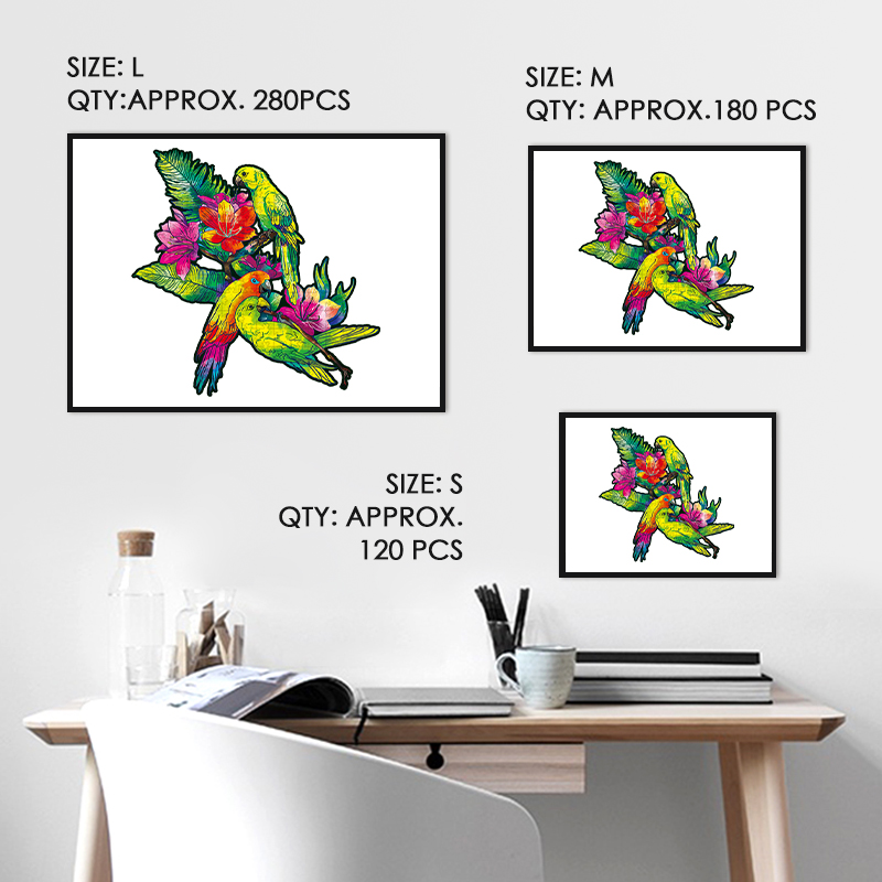 Parrot Wooden Jigsaw Puzzle - aimpuzzle