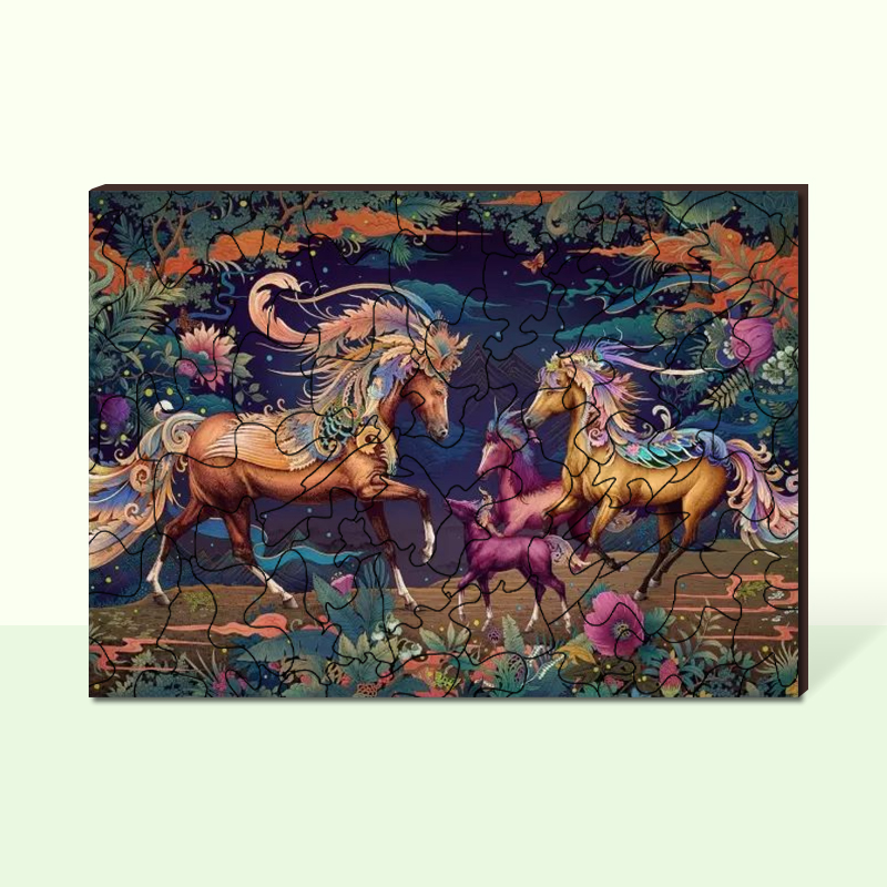 Flying Horse Wooden Jigsaw Puzzle - aimpuzzle
